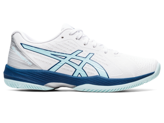 Women's SOLUTION SWIFT FF | White/Clear Blue | Tennis Shoes | ASICS