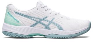 Women's SOLUTION SWIFT FF | White/Smoke Blue | Tennis Shoes | ASICS