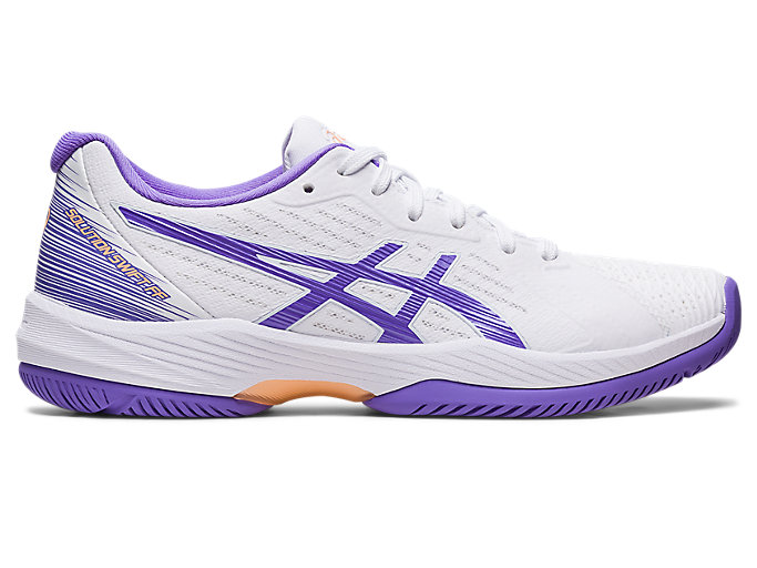 Image 1 of 7 of Women's White/Amethyst SOLUTION SWIFT FF Women's Tennis Shoes