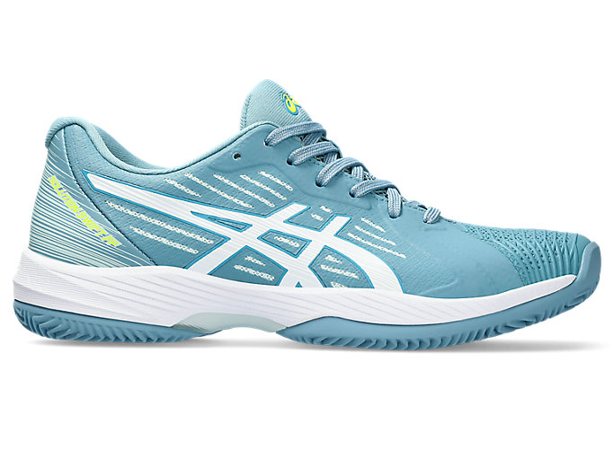 Image 1 of 7 of Women's Gris Blue/White SOLUTION SWIFT™ FF CLAY Women's Tennis Shoes