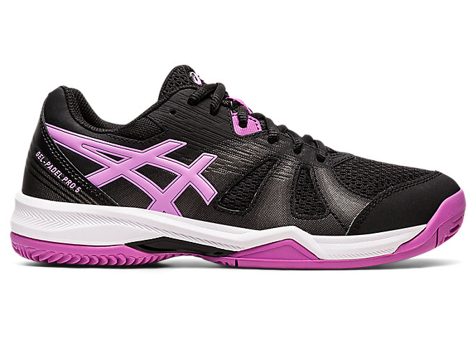 Image 1 of 7 of Women's Black/Lavender Glow GEL-PADEL PRO 5 Women's Sports Shoes
