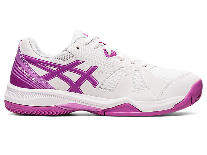 Image 1 of 7 of Women's White/Orchid GEL-PADEL PRO 5 Women's Sports Shoes
