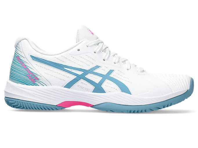 Image 1 of 7 of Women's White/Gris Blue SOLUTION SWIFT FF PADEL Women's Padel Shoes