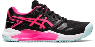 Women s GEL CHALLENGER 13 PADEL Black Pink Glo Other Sports