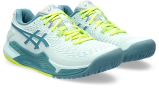 Women's GEL-RESOLUTION 9, Soothing Sea/Gris Blue, Tennis Shoes