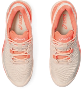 Asics Gel Resolution 9 Womens Tennis Shoe - Pearl Pink/Sun Coral