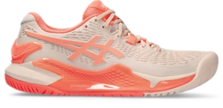 Women's GEL-RESOLUTION 9 | Pearl Pink/Sun Coral | Tennis Shoes | ASICS