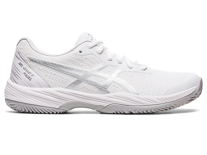 Image 1 of 7 of Women's White/Pure Silver GEL-GAME 9 PADEL Women's Padel Shoes