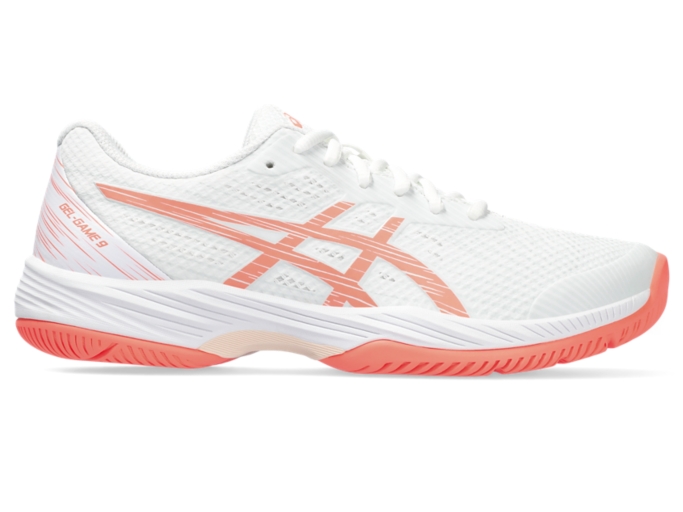 Women's GEL-GAME 9 | White/Sun Coral | Tennis Shoes | ASICS