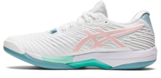 SOLUTION SPEED FF 2 INDOOR | WHITE/FROSTED ROSE | レディース テニス シューズ【ASICS公式通販】