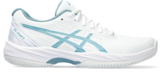 Women s GEL GAME 9 CLAY OC White Gris Blue Tenis ASICS ES