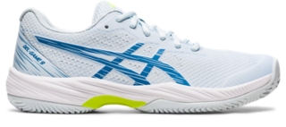 Zapatillas de Tenis ASICS Gel-Game 9 Clay/Oc Mujer Blanco/Azul