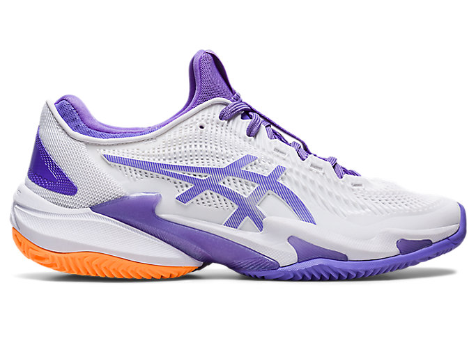 Image 1 of 7 of Women's White/Amethyst COURT FF 3 CLAY Women's Tennis Shoes