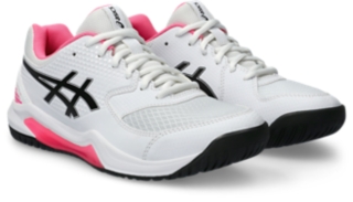 Women's GEL-DEDICATE 8 PICKLEBALL, White/Hot Pink, Pickleball Shoes