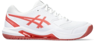 Women\'s GEL-DEDICATE 8 | White/Light Garnet | Tennis Shoes | ASICS