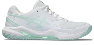 Women s GEL DEDICATE 8 HARDCOURT White Pale Blue Tennis