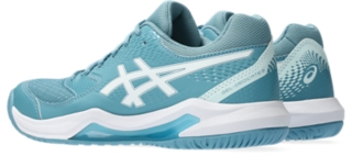 | | Women\'s ASICS 8 | Blue/White GEL-DEDICATE Shoes Tennis Gris