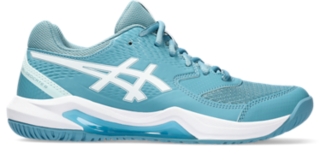 Women s GEL DEDICATE 8 Gris Blue White Tennis ASICS FR