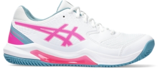 Women's GEL-DEDICATE 8 PADEL, White/Hot Pink, Padel