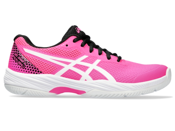 Women s GEL GAME 9 PICKLEBALL Hot Pink White Pickleball Shoes