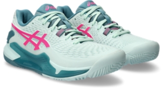 Asics Gel Resolution 9 Padel - Soothing Sea/Hot Pink