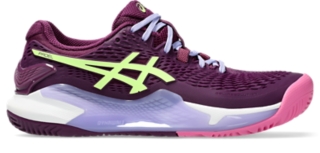 GEL RESOLUTION 9 PADEL WOMEN DEEP MAUVE LIME GREEN ASICS South Africa