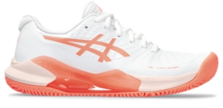 GEL CHALLENGER 14 CLAY Women White Sun Coral Damen Tennisschuhe ASICS DE