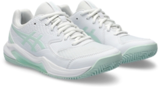 GEL DEDICATE 8 CLAY Women White Pale Blue Women s Tennis Shoes ASICS United States