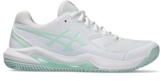 Women's GEL-DEDICATE 8 CLAY | White/Pale Blue | Tennis Shoes | ASICS
