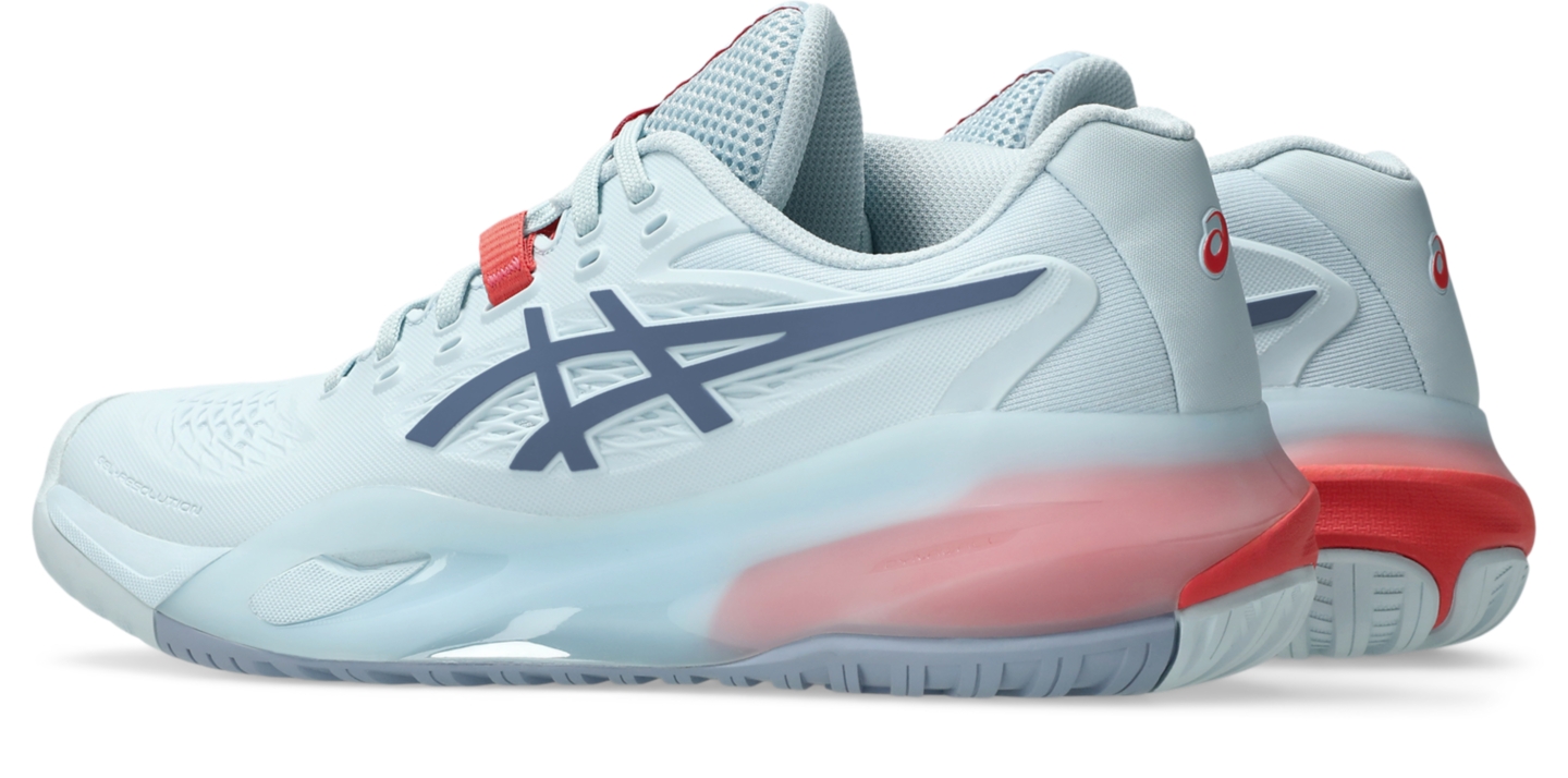 Женские кроссовки ASICS Gel-Resolution X Wide, цвет: Небесно-голубой / Серый синий — фото 3
