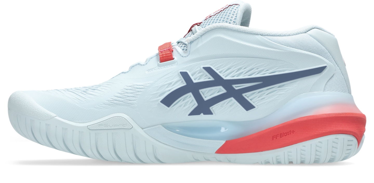 Женские кроссовки ASICS Gel-Resolution X Wide, цвет: Небесно-голубой / Серый синий — фото 4