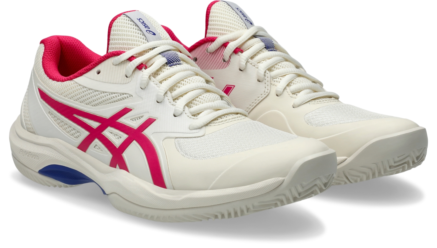 Женские кроссовки ASICS Game FF CLAY/OC, цвет: Кремовый / Яркий розовый — фото 2