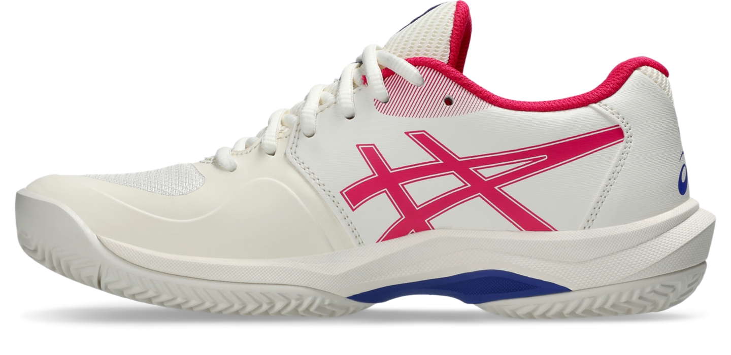 Женские кроссовки ASICS Game FF CLAY/OC, цвет: Кремовый / Яркий розовый — фото 4