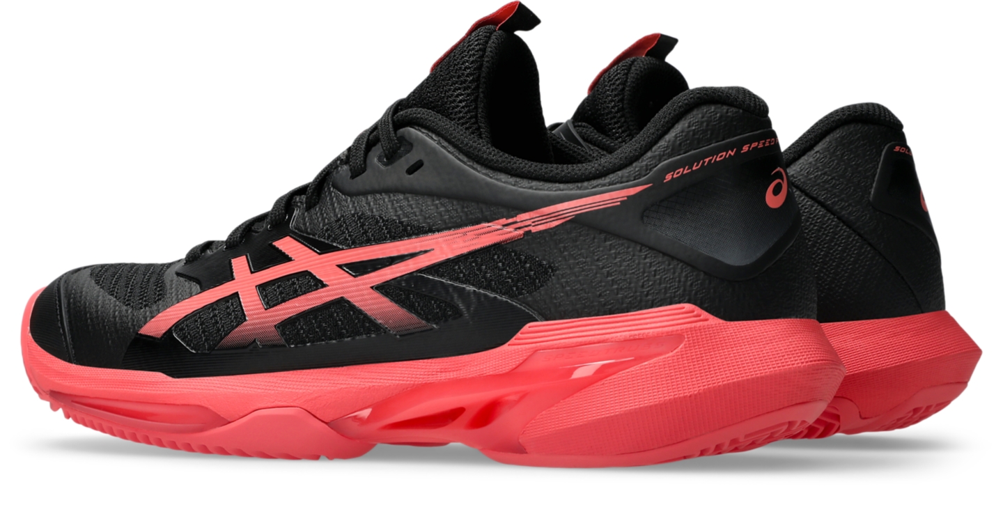 Женские кроссовки ASICS Solution Speed FF 4 Clay, цвет: Чёрный / Сиена — фото 3