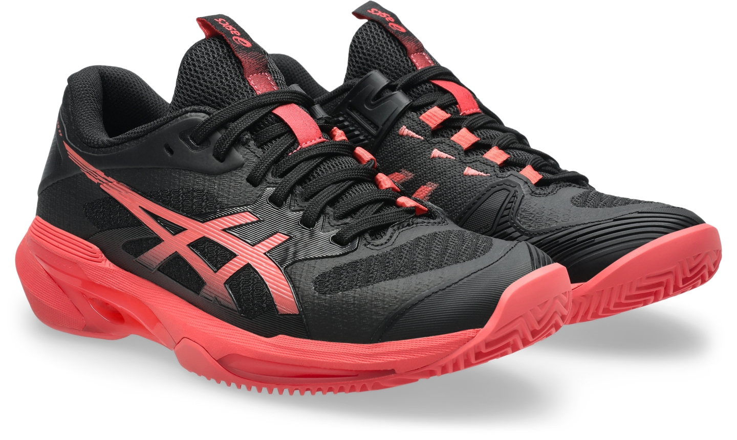 Женские кроссовки ASICS Solution Speed FF 4 Clay, цвет: Чёрный / Сиена — фото 2
