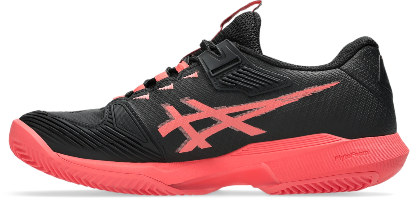 Женские кроссовки ASICS Solution Speed FF 4 Clay, цвет: Чёрный / Сиена — фото 4