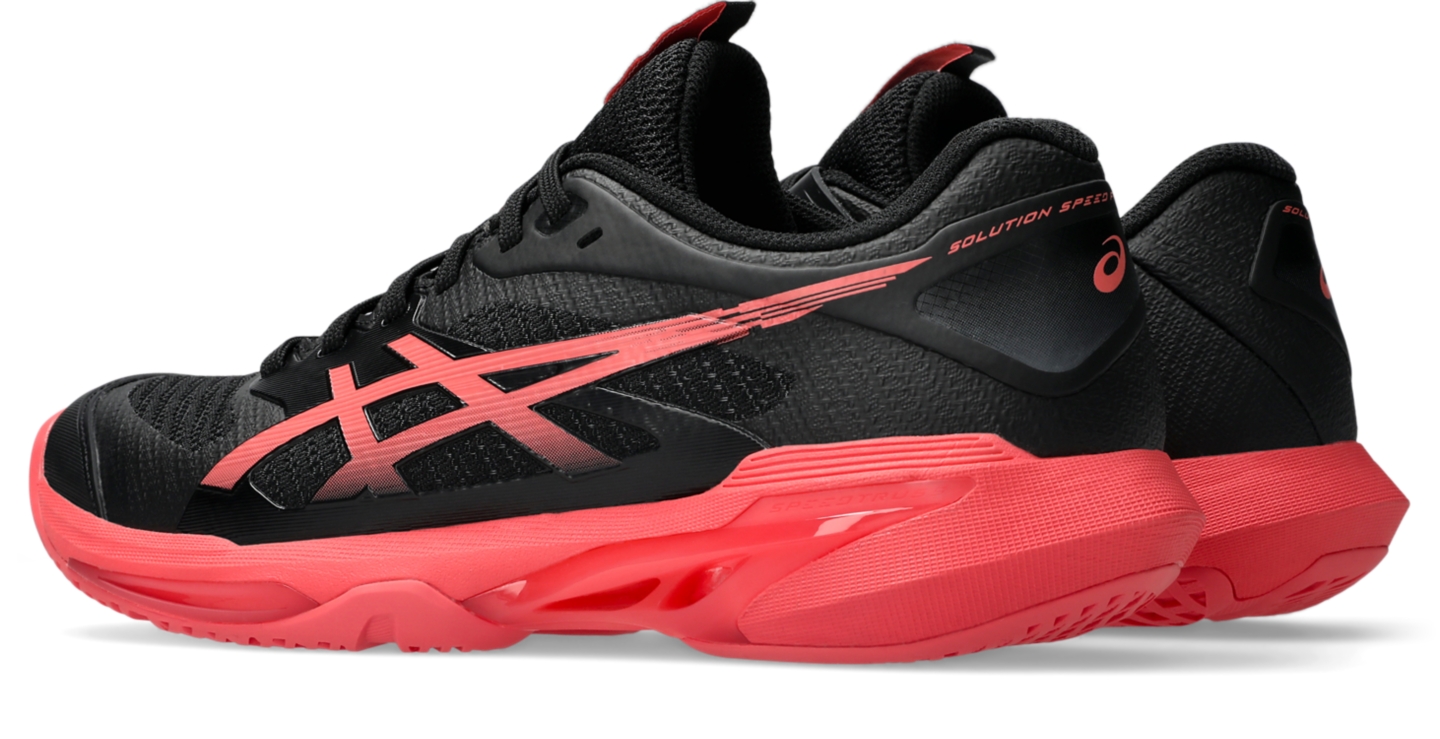 Женские кроссовки ASICS Solution Speed FF 4, цвет: Чёрный / Сиена — фото 3