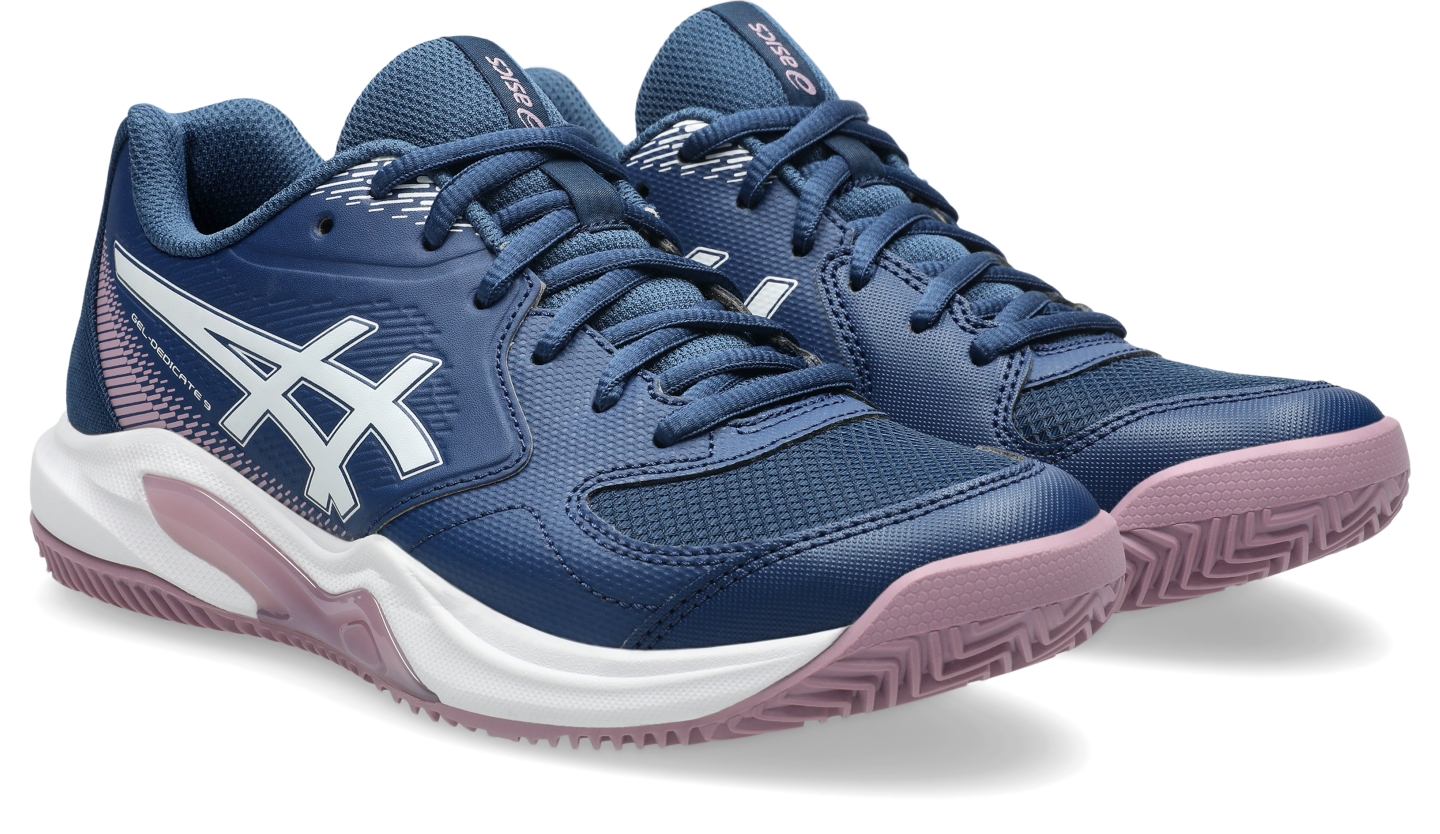 Женские кроссовки ASICS Gel-Dedicate 9 Clay, цвет: Синий / Белый — фото 2