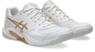 Image 2 of 8 of Women's WHITE/CHAMPAGNE GEL-DEDICATE 9 PICKLEBALL Exclude from T2 promotion