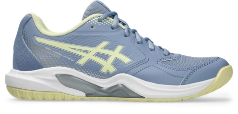 Женские кроссовки ASICS Gel-Dedicate 9 Pickleball, цвет: Индиго / Мягкий жёлтый
