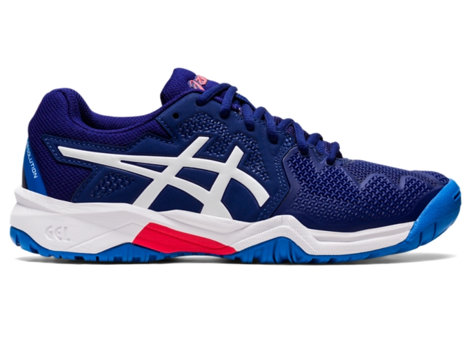 UNISEX GEL-Resolution 8 GRADE SCHOOL | Dive Blue/White | Grade School (1-7)  | ASICS