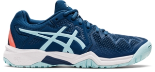 Asics gel resolution on sale junior tennis shoe