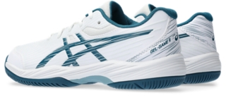 ASICS Kid's Gel-Game 9 Grade School Tennis Shoe, 1.5, Blue Expanse/White :  : Ropa, Zapatos y Accesorios