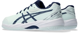 ASICS Gel Game 9 Men's Shoe - White & Steel Blue