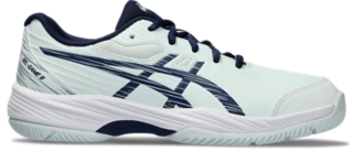 ASICS Juniors` Gel-Resolution 9 Tennis Shoes Pale Mint and Blue Expanse