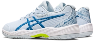 ASICS Kid's Gel-Game 9 Grade School Tennis Shoe, 1.5, Blue Expanse/White :  : Ropa, Zapatos y Accesorios