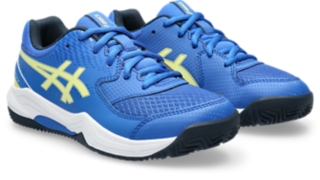 UNISEX GEL-DEDICATE 8 PADEL GS, Illusion Blue/Glow Yellow, Running