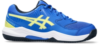 UNISEX GEL-DEDICATE 8 PADEL GS, Illusion Blue/Glow Yellow, Running