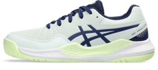 UNISEX GEL-RESOLUTION 9 GRADE SCHOOL, Steel Blue/Hazard Green, Tennis