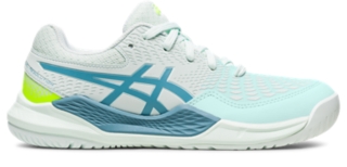 Asics Gel Resolution 9 Women's Tennis Shoe (Soothing Sea/Gris Blue) 